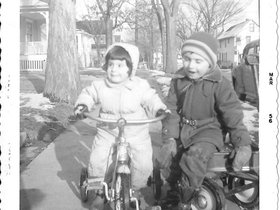 1956 March Mary Dave trike & wagon.jpg